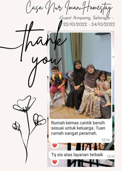 Homestay Casa Nur Iman @Adelia Kajang Esterno foto